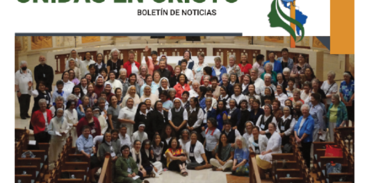 Portada del boletín AHLMA 2023 con las hermanas que asisten al VI Encuentro